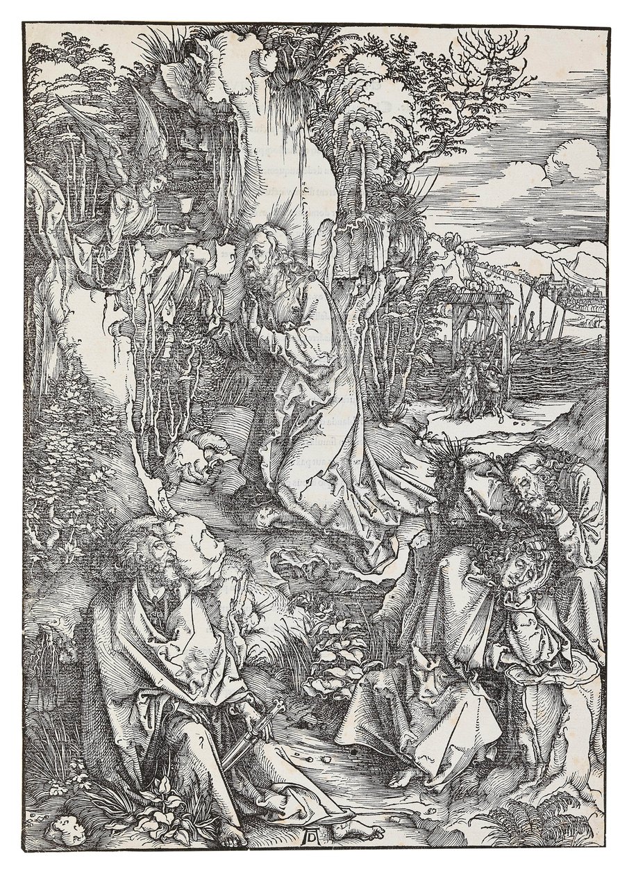 Die Agonie im Garten, aus der Serie Die Große Passion, ca. 1496 von Albrecht Dürer