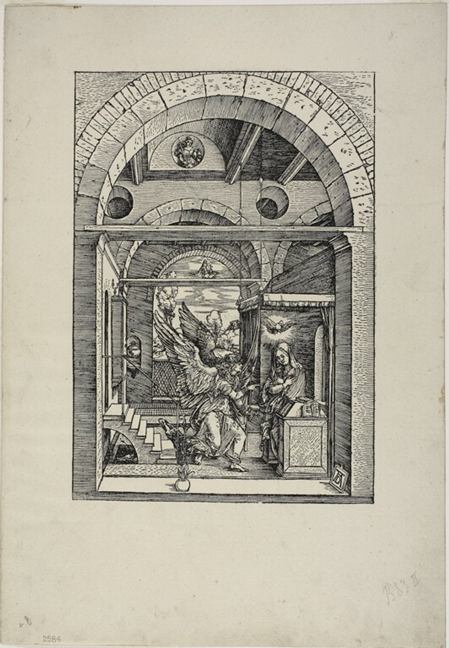 Die Verkündigung, aus Das Leben der Jungfrau von Albrecht Dürer