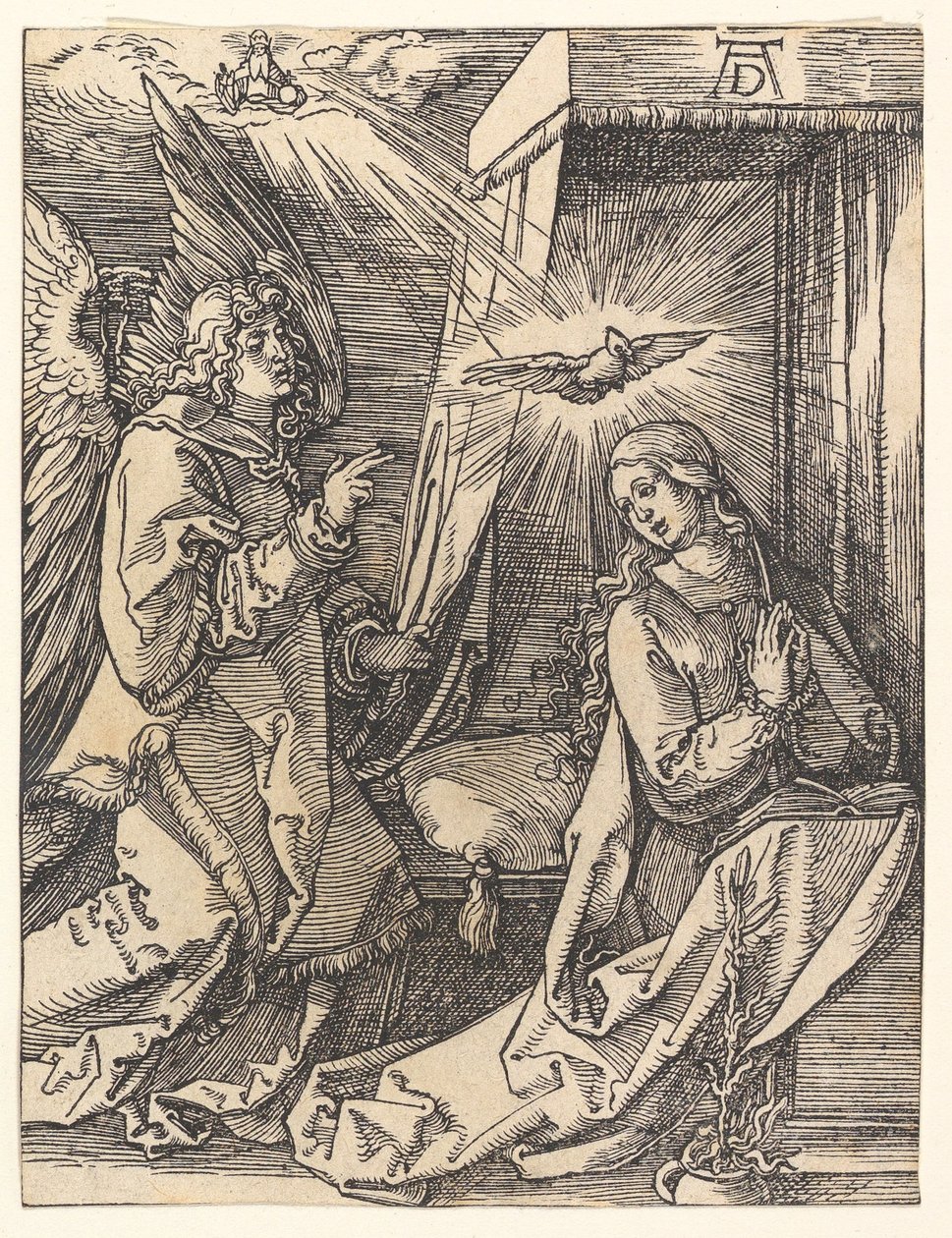 Die Verkündigung aus „Die Kleine Passion“ von Albrecht Dürer