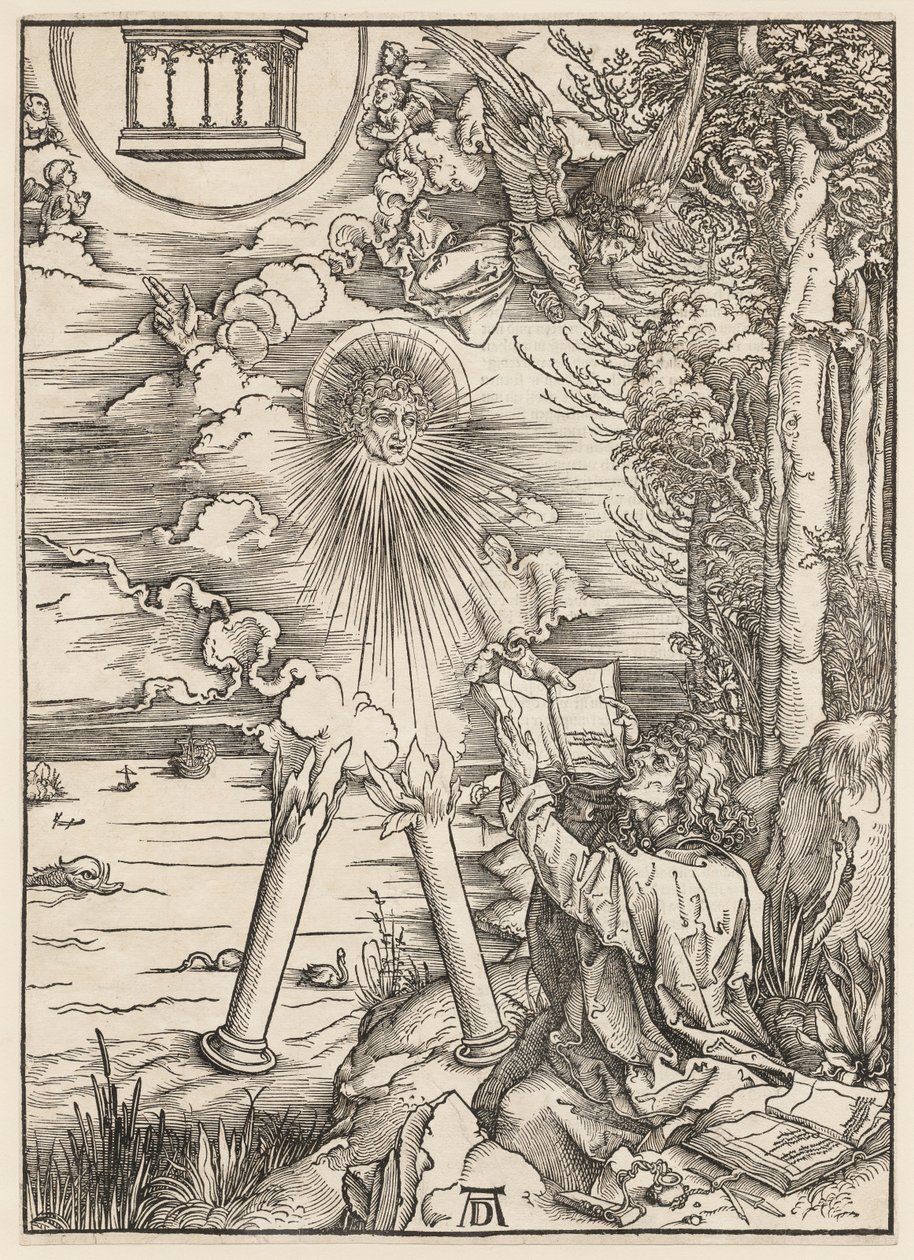 Die Apokalypse: Der heilige Johannes verschlingt das Buch von Albrecht Dürer