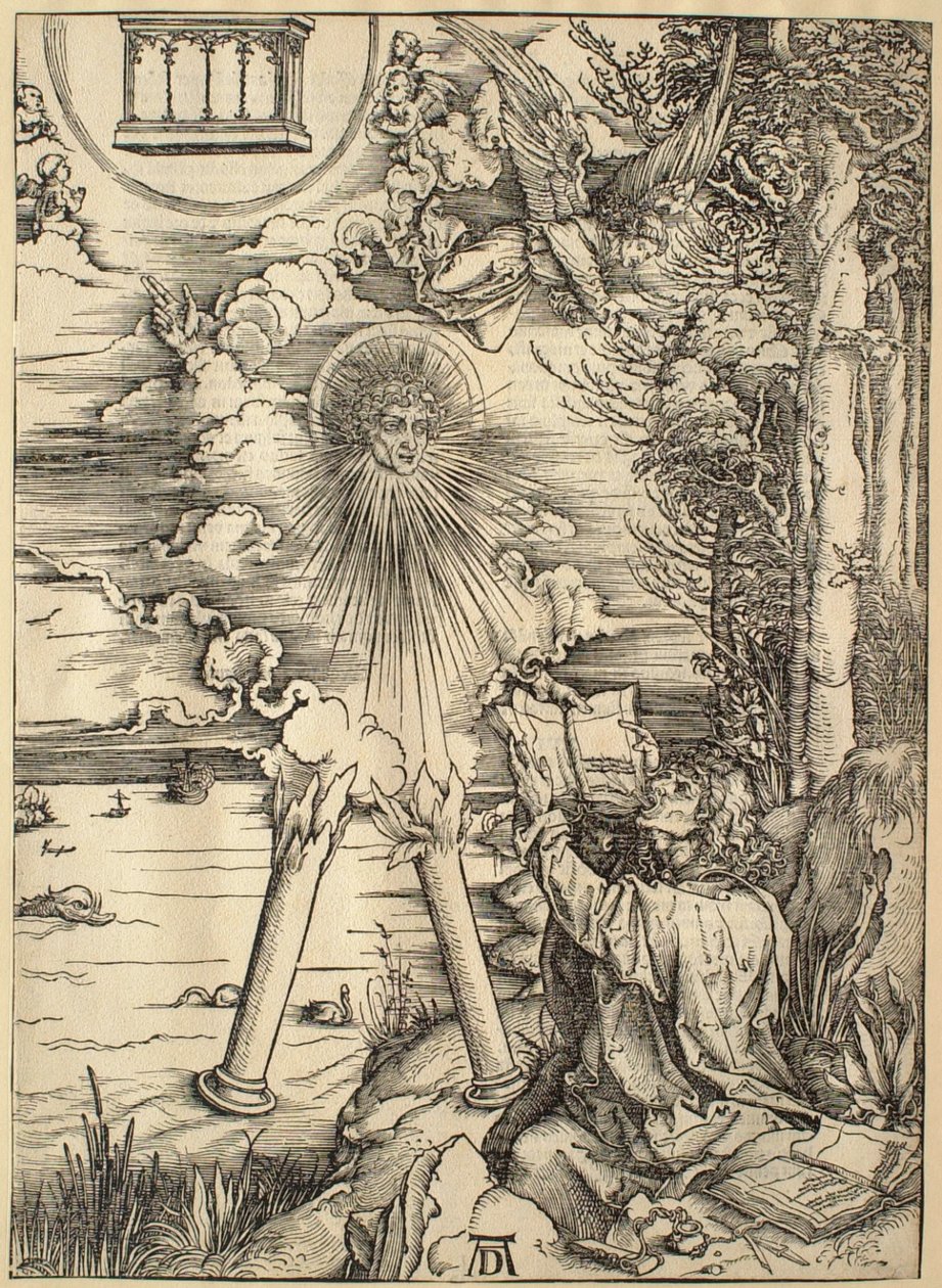 Die Apokalypse: Der heilige Johannes verschlingt das Buch von Albrecht Dürer