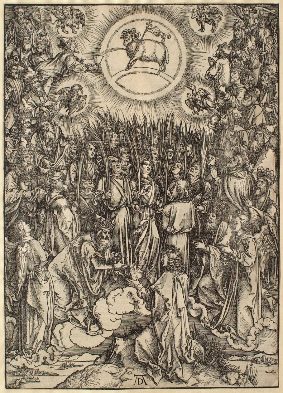 Die Apokalypse: Die Anbetung des Lammes von Albrecht Dürer