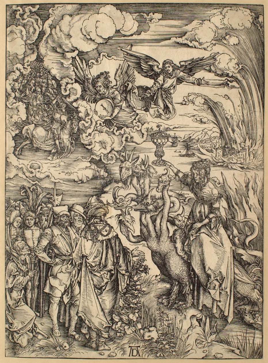 Die Apokalypse: Die Babylonische Hure von Albrecht Dürer