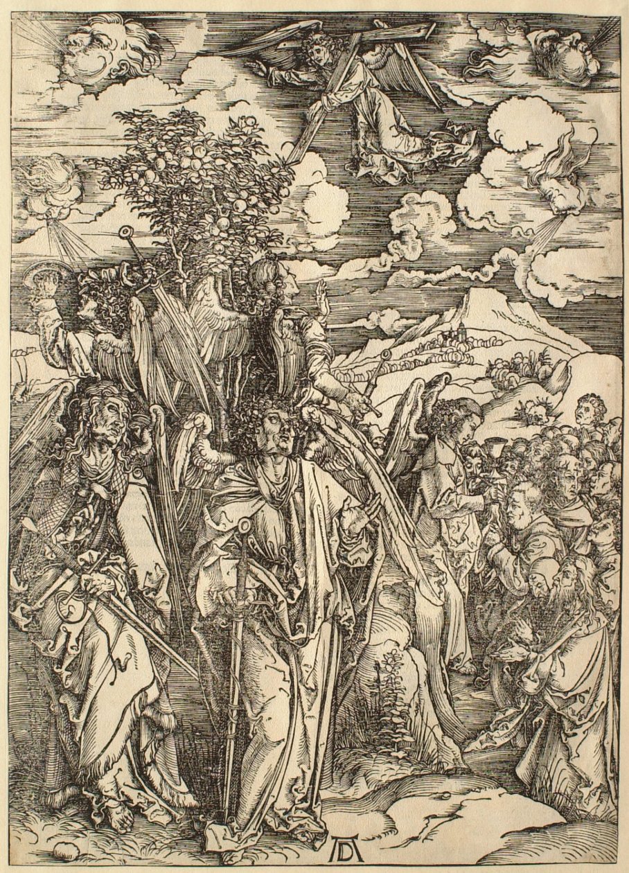 Die Apokalypse: Die vier Engel, die die Winde halten von Albrecht Dürer