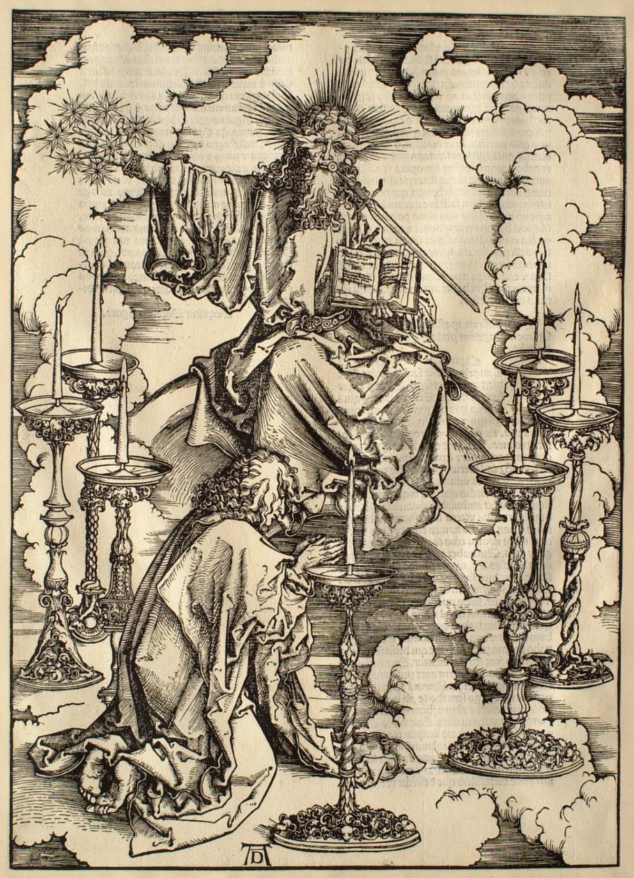 Die Apokalypse: Die Vision der sieben Leuchter von Albrecht Dürer