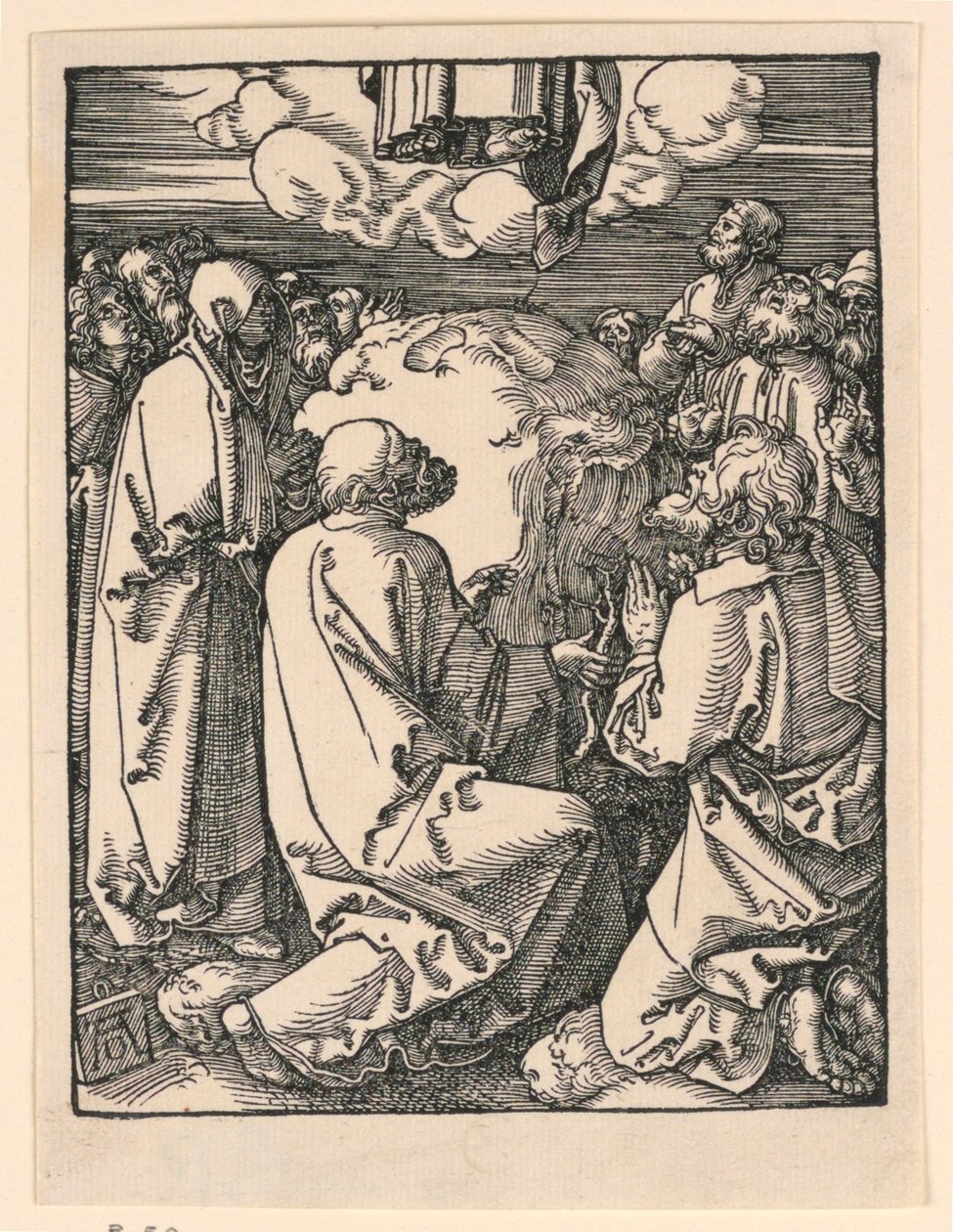 Die Himmelfahrt, aus der Serie Die Kleine Passion von Albrecht Dürer