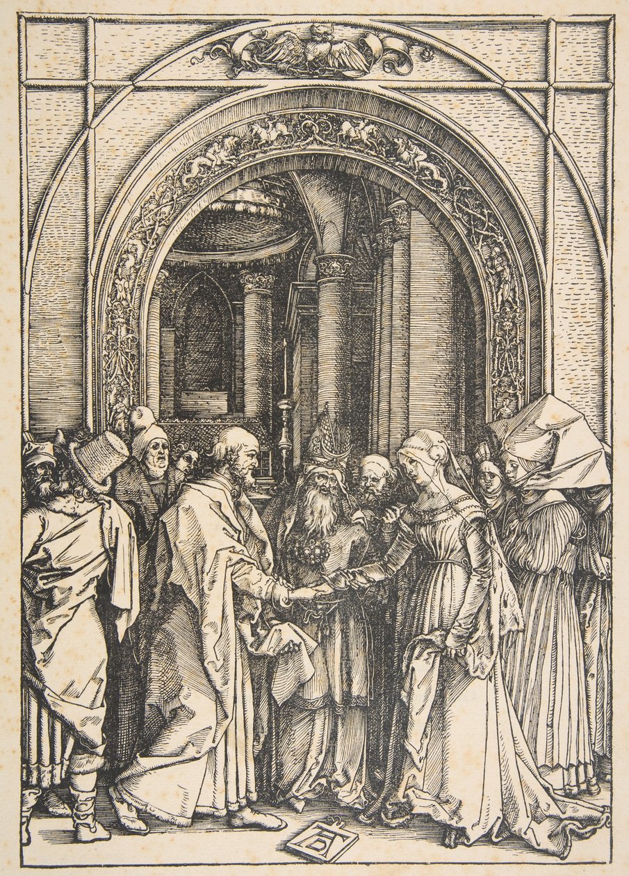 Die Verlobung Mariens, aus „Das Marienleben“ von Albrecht Dürer