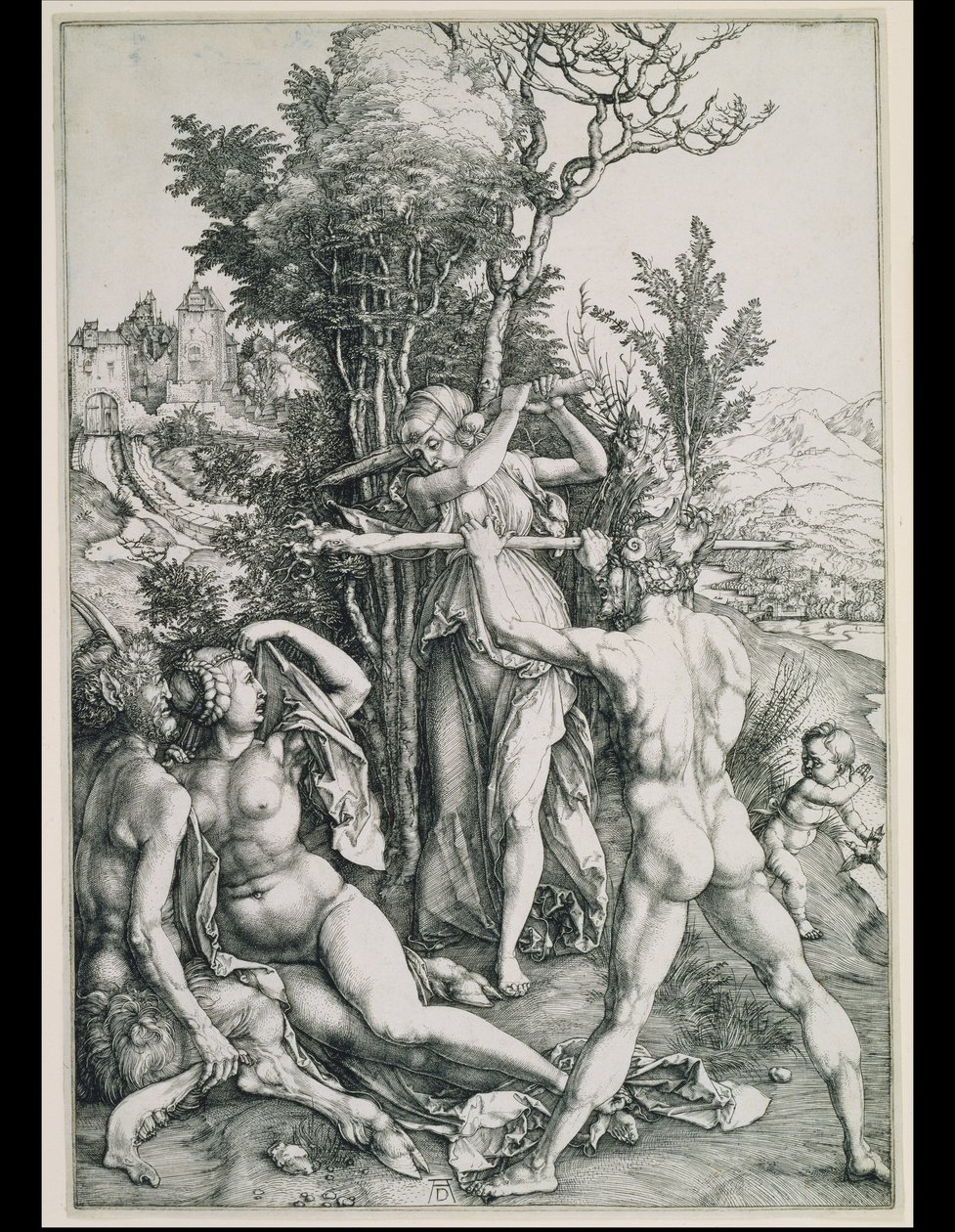 Der Kampf zwischen Tugend und Vergnügen in Gegenwart des Herkules von Albrecht Dürer
