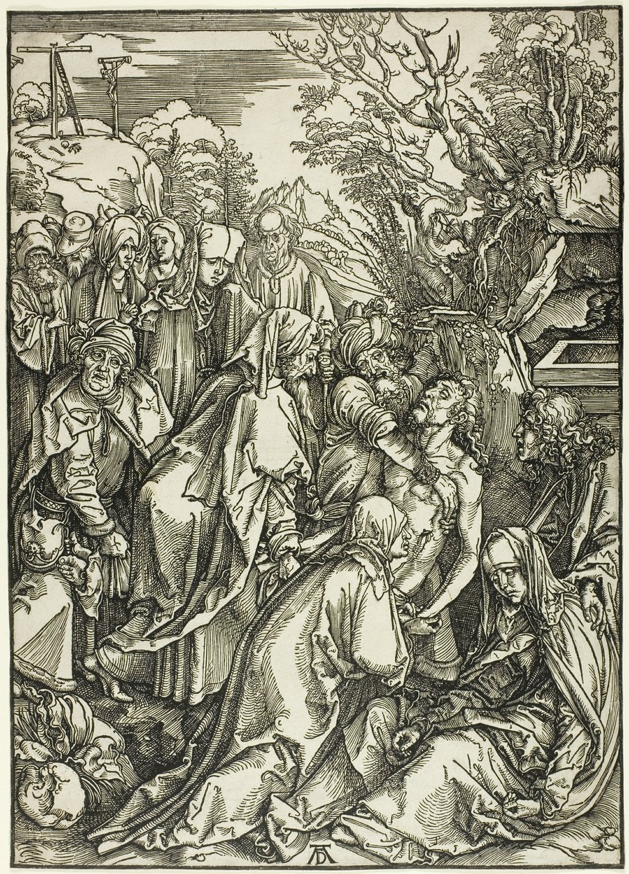 Die Kreuzabnahme Christi, aus Die Große Passion von Albrecht Dürer