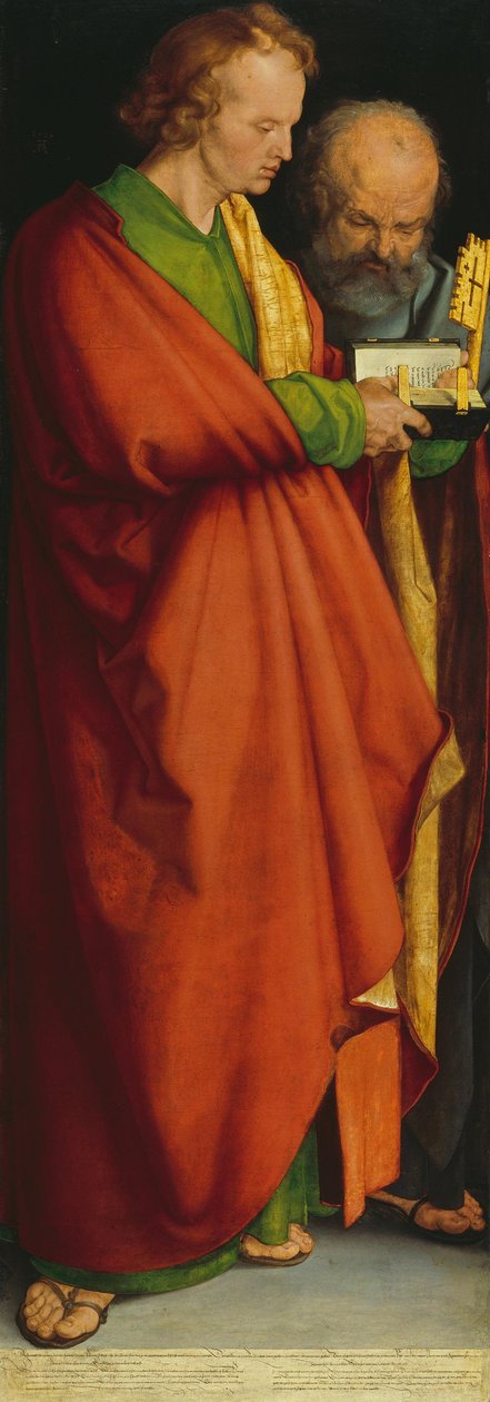 Die vier Apostel: Heilige Johannes und Petrus von Albrecht Dürer