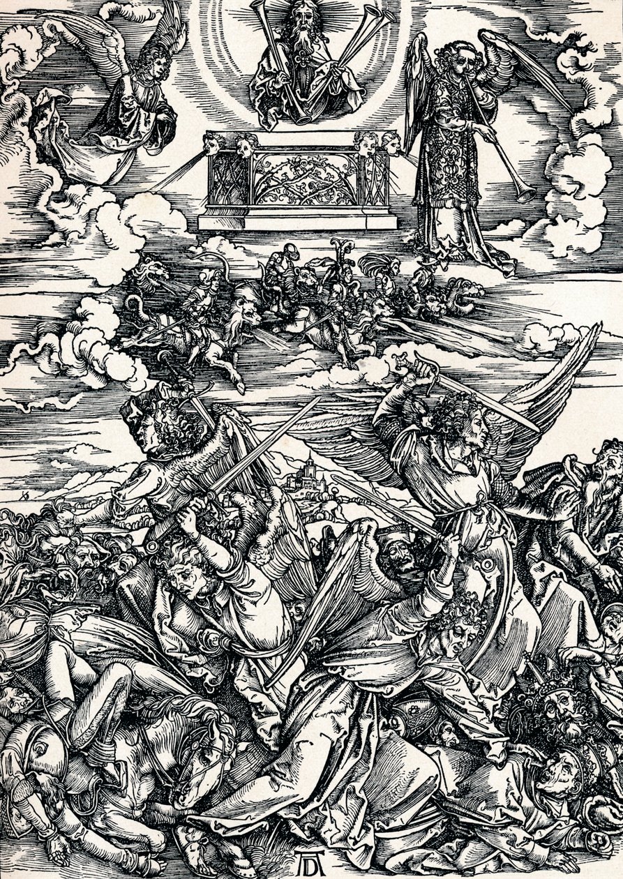 Die vier rächenden Engel, 1498, 1906 von Albrecht Dürer