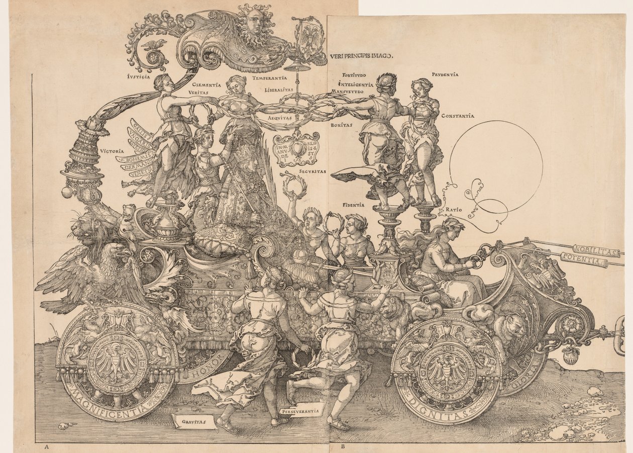 Der große Triumphwagen von Kaiser Maximilian, 1523 von Albrecht Dürer