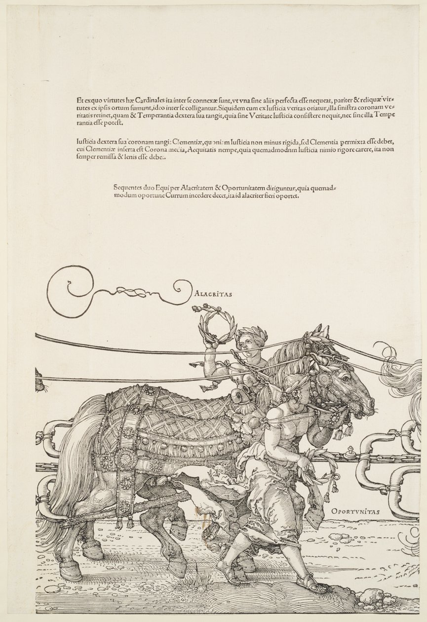 Der große Triumphwagen: Alacritas und Opportunitas von Albrecht Dürer
