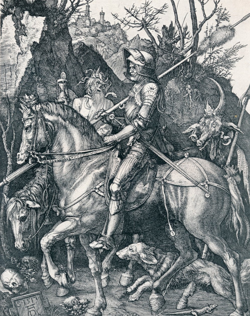 Der Ritter, der Tod und der Teufel von Albrecht Dürer