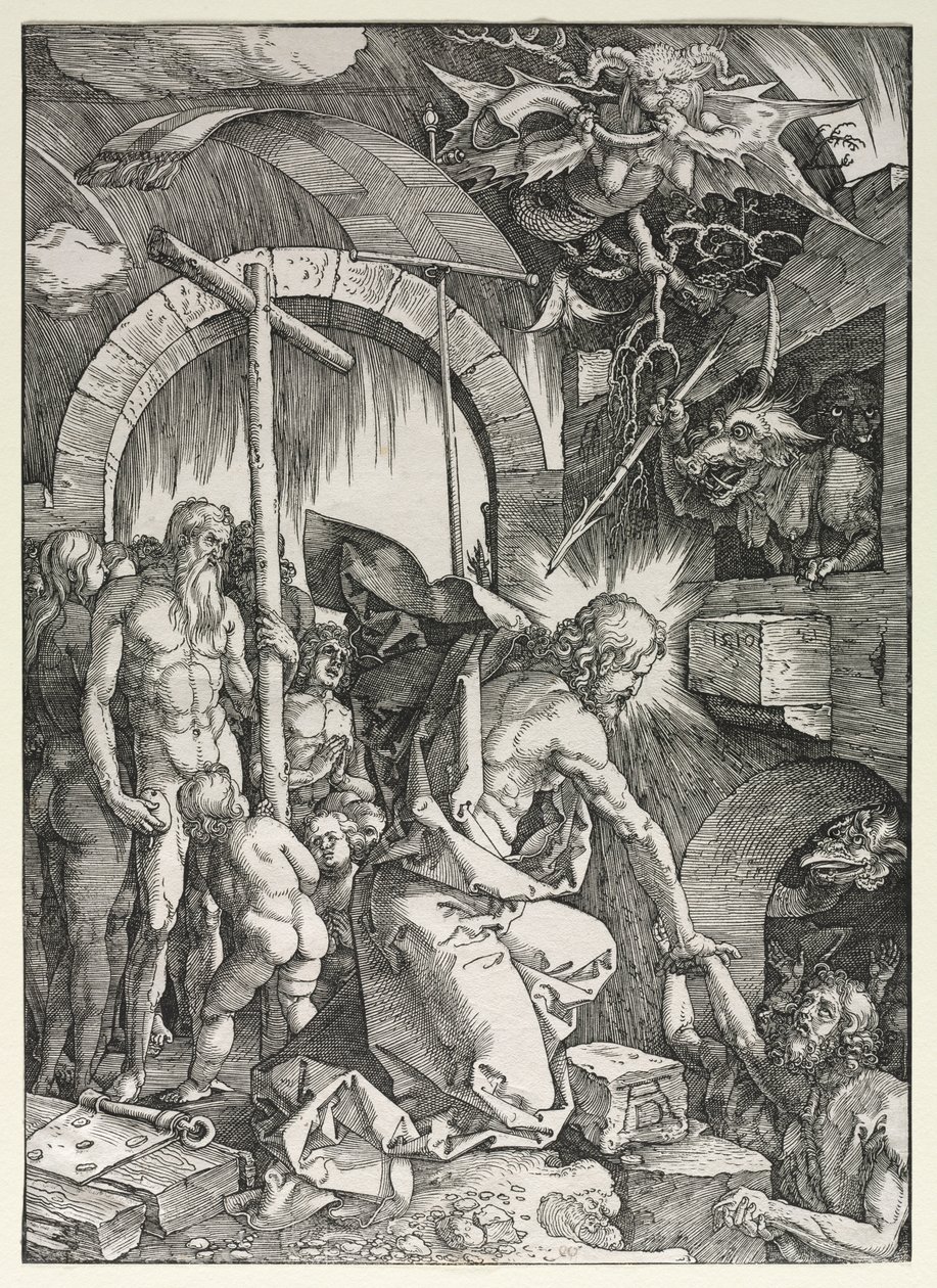 Die Große Passion: Christus steigt in die Vorhölle hinab, 1510 von Albrecht Dürer