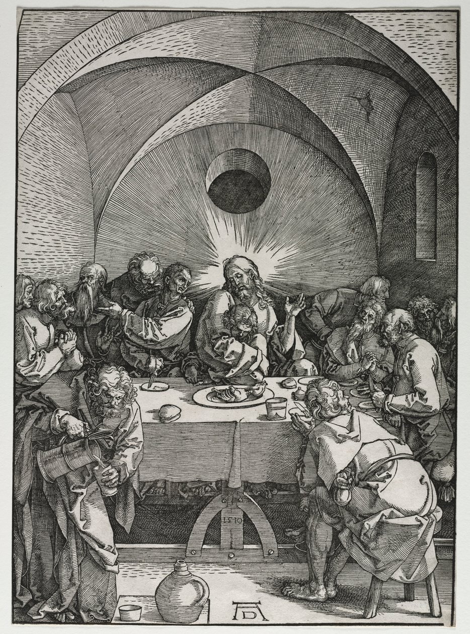 Die Große Passion: Das letzte Abendmahl, 1510 von Albrecht Dürer