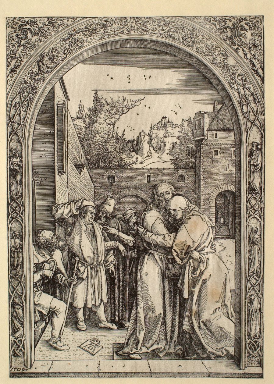 Das Marienleben: Joachim und Anna an der Goldenen Pforte von Albrecht Dürer