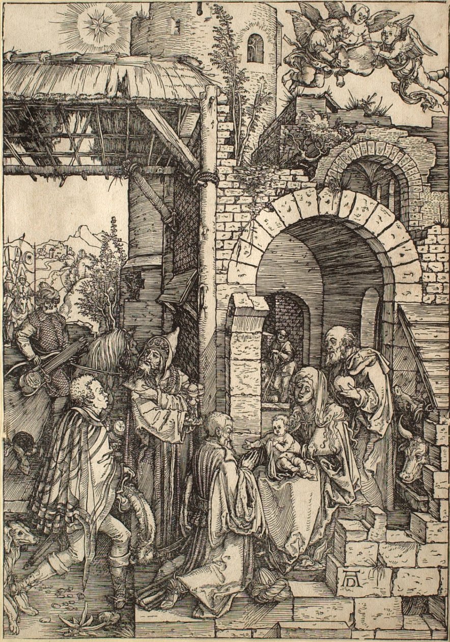 Das Marienleben: Die Anbetung der Heiligen Drei Könige von Albrecht Dürer
