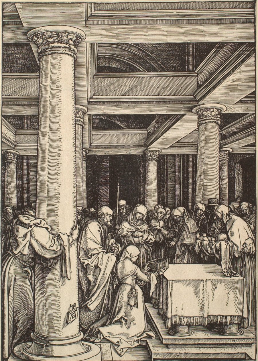 Das Leben der Jungfrau: Die Darstellung im Tempel von Albrecht Dürer