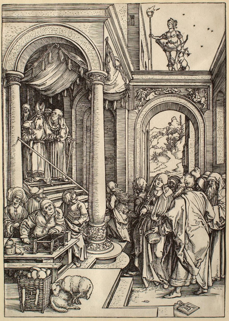 Das Marienleben: Die Darstellung Mariens im Tempel von Albrecht Dürer