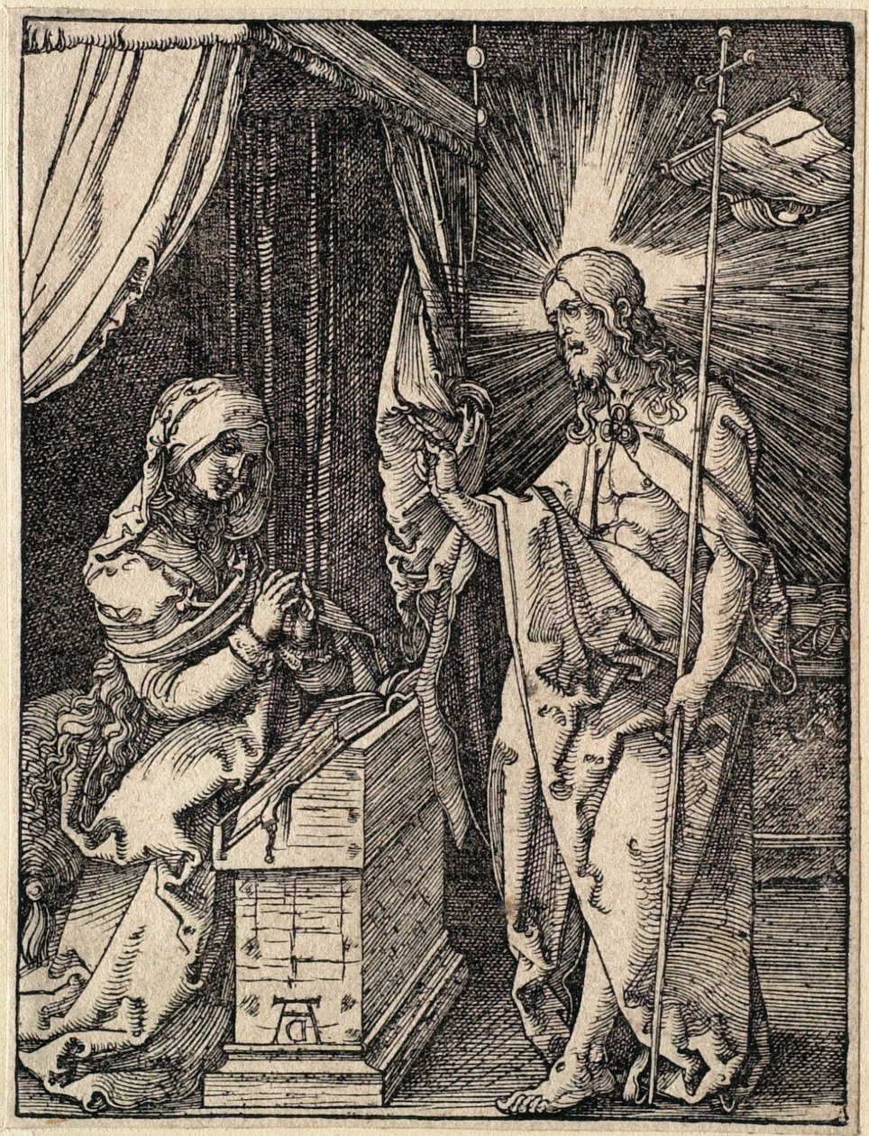 Die Kleine Passion: Christus erscheint seiner Mutter von Albrecht Dürer