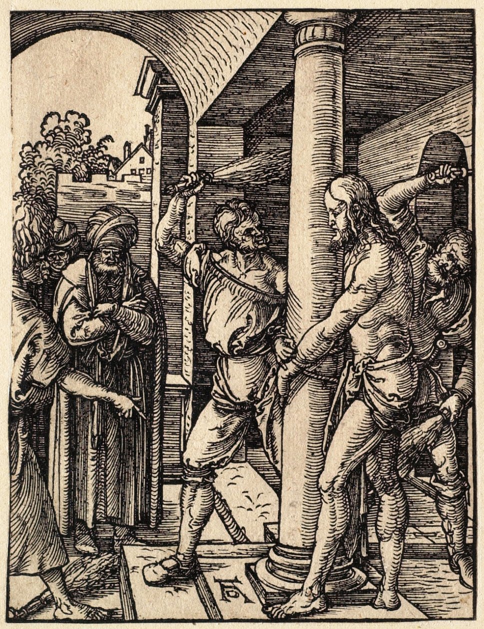Die Kleine Passion: Die Geißelung von Albrecht Dürer