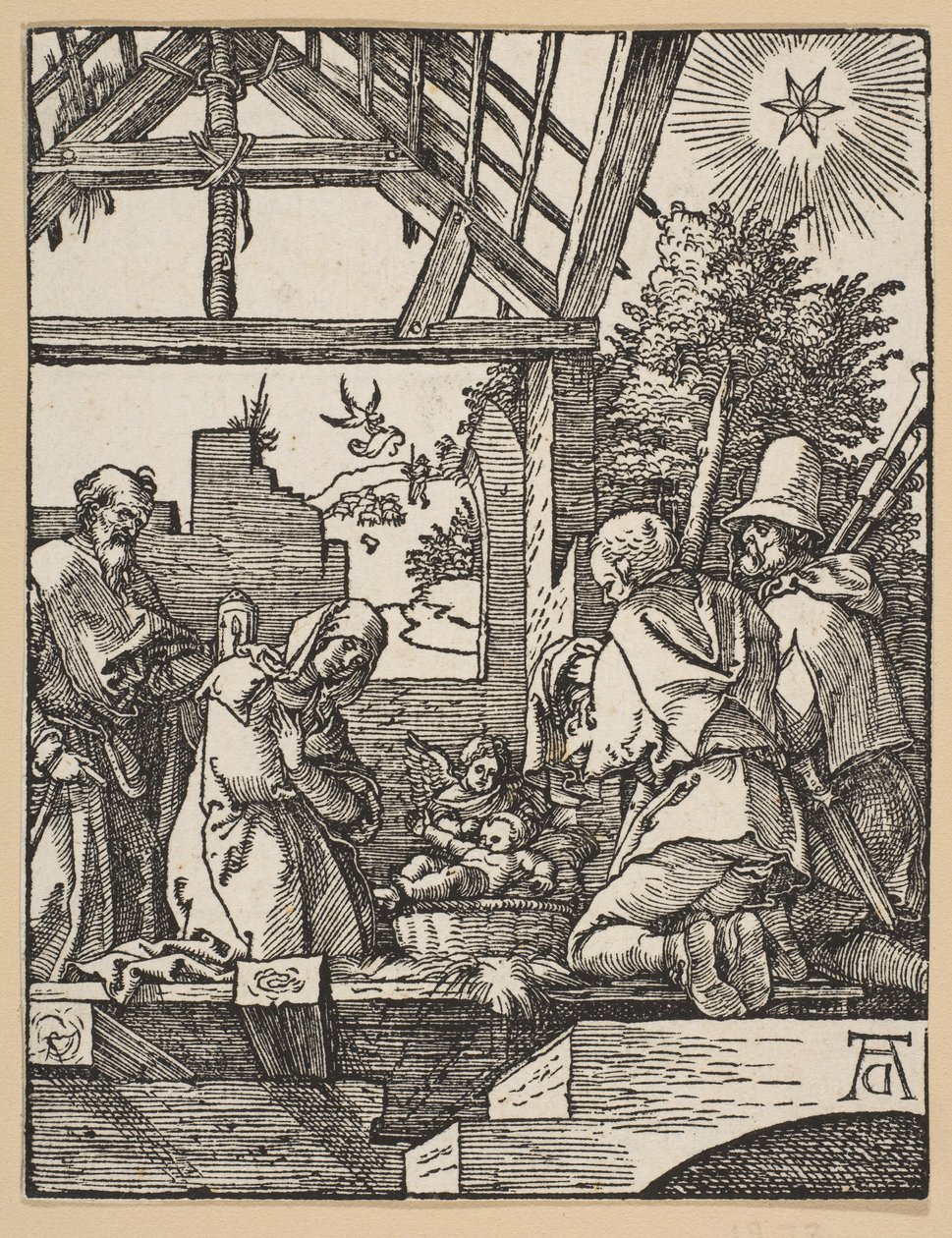 Die Geburt Christi, aus Die kleine Passion von Albrecht Dürer
