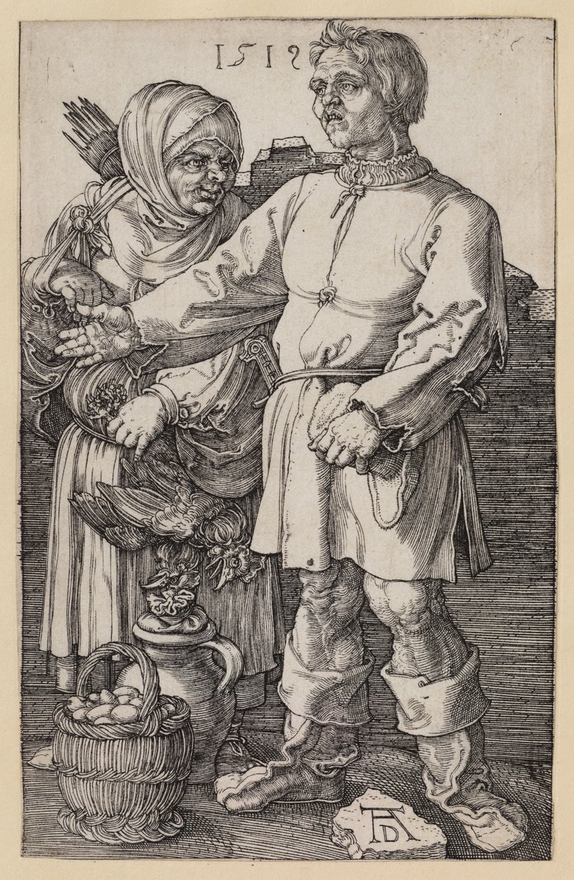 Das Bauernpaar auf dem Markt von Albrecht Dürer