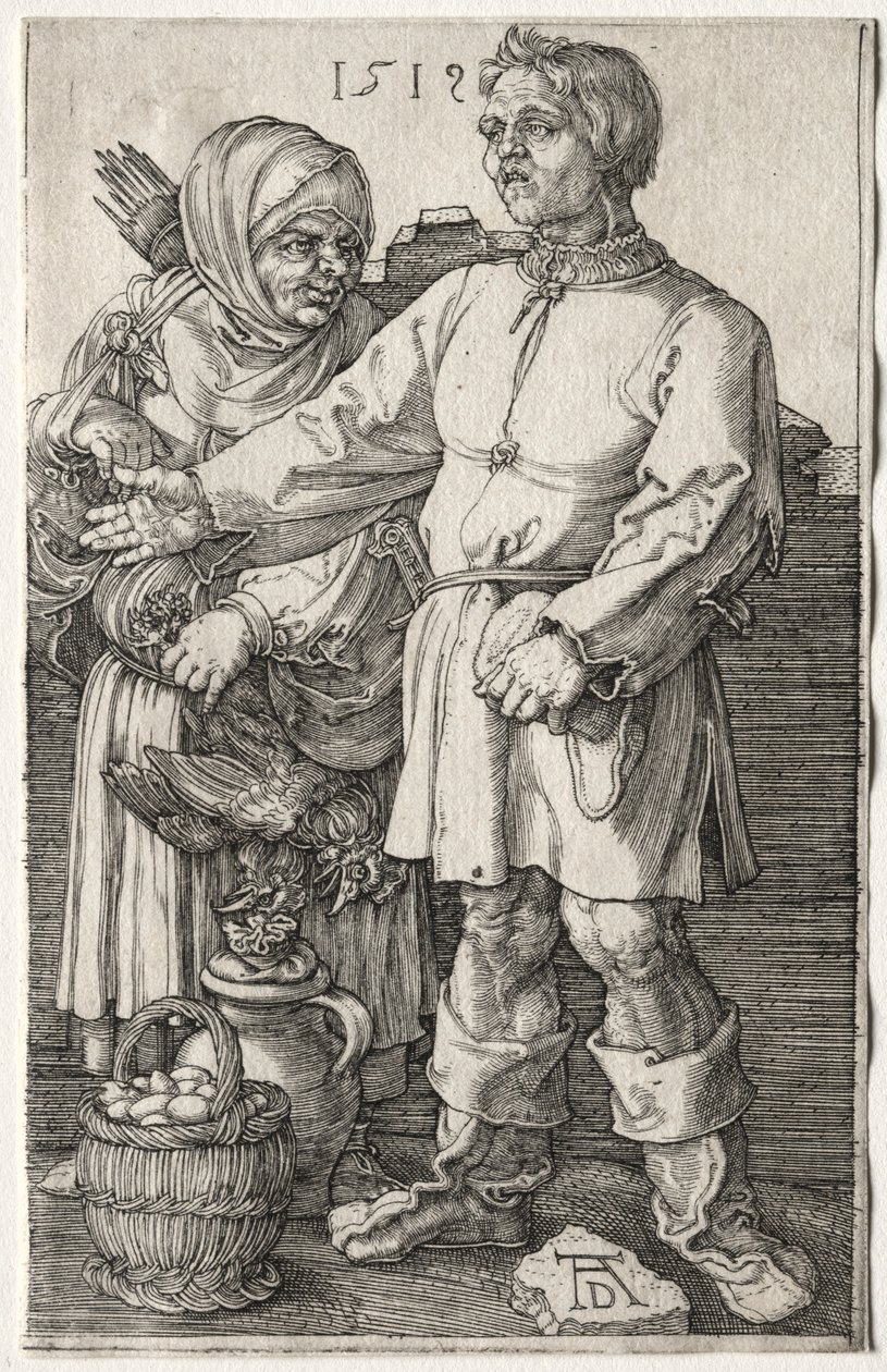Die Bauern auf dem Markt, 1519 von Albrecht Dürer