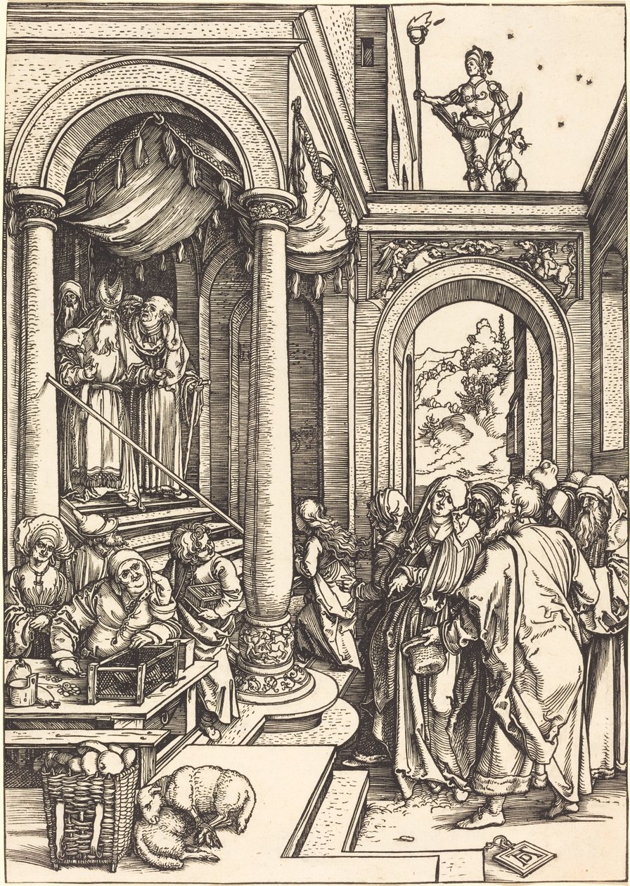 Die Darstellung der Jungfrau im Tempel von Albrecht Dürer