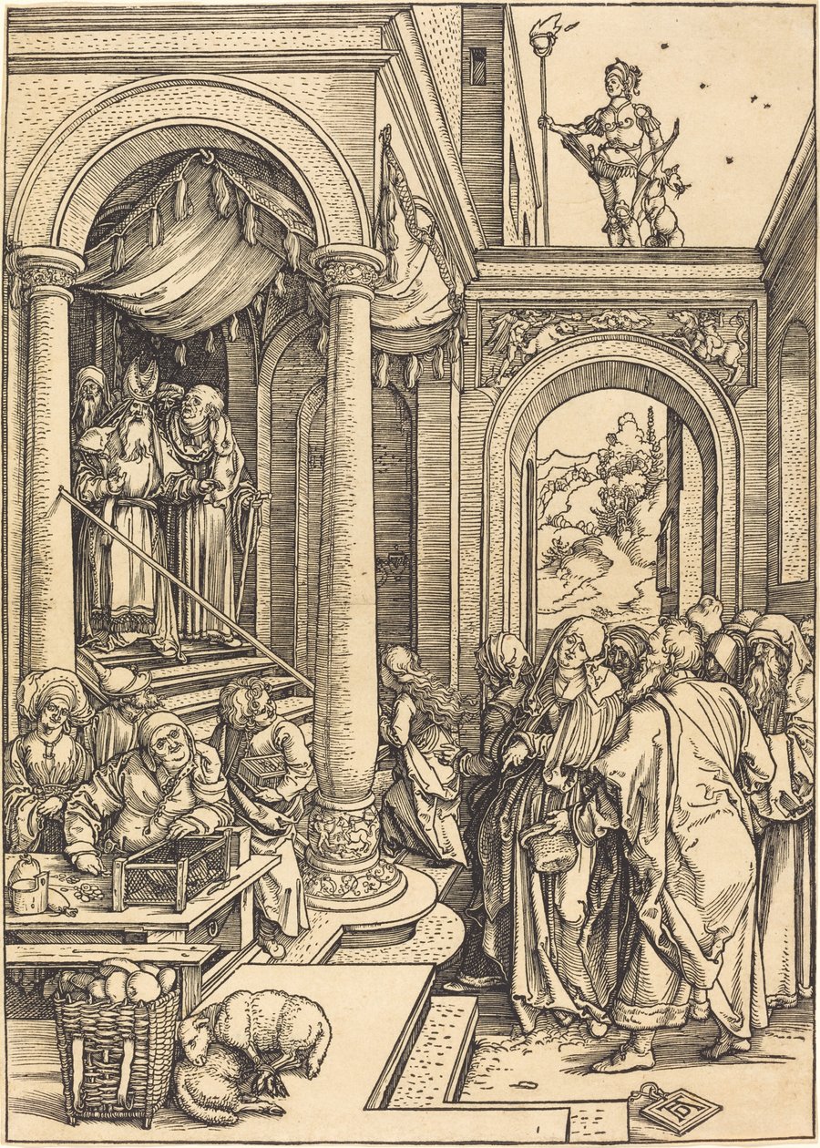 Die Darstellung der Jungfrau im Tempel von Albrecht Dürer