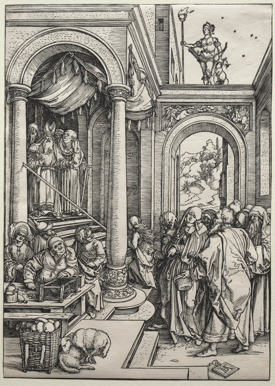 Die Darstellung der Jungfrau im Tempel von Albrecht Dürer