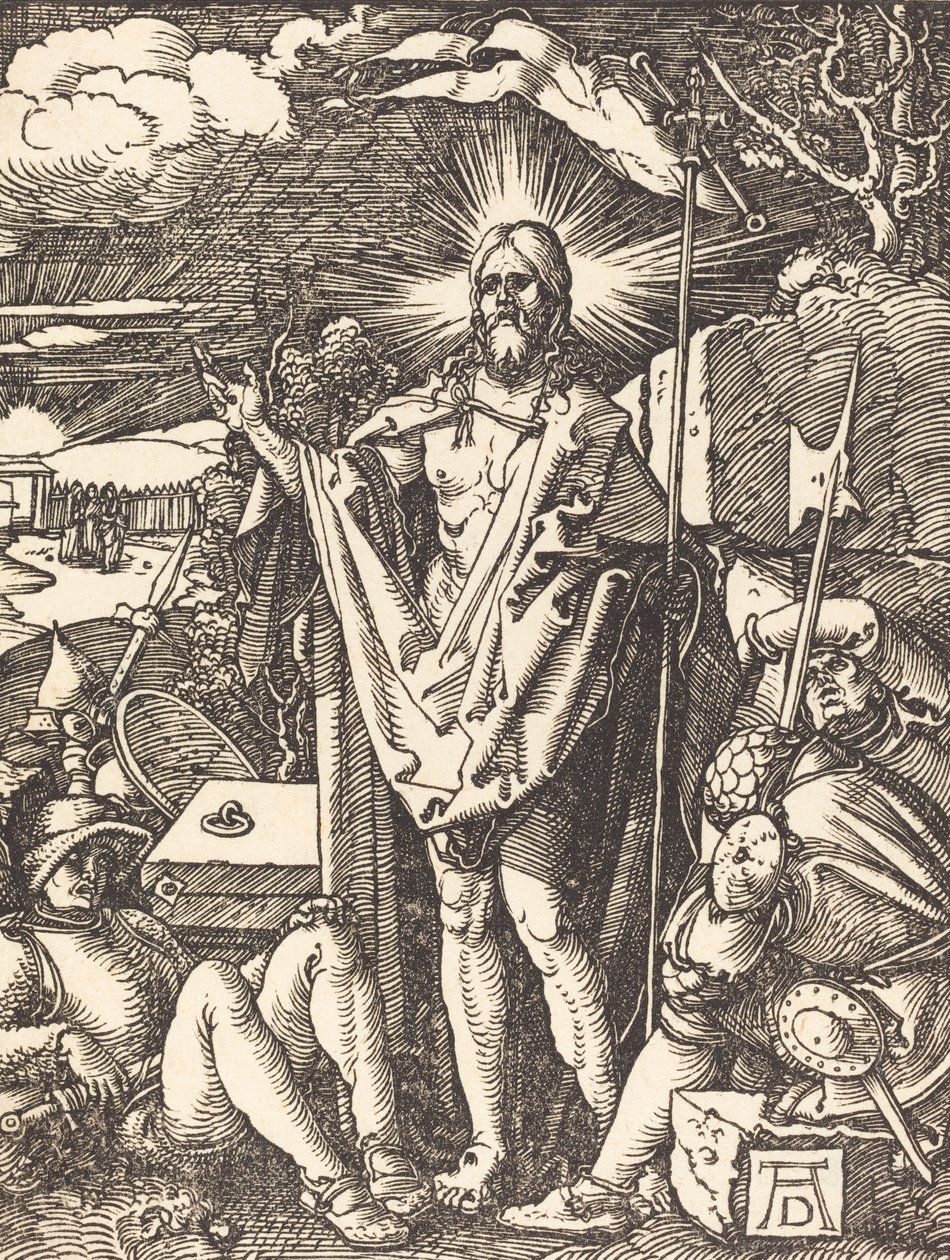 Die Auferstehung, wahrscheinlich ca. 1509-1510 von Albrecht Dürer