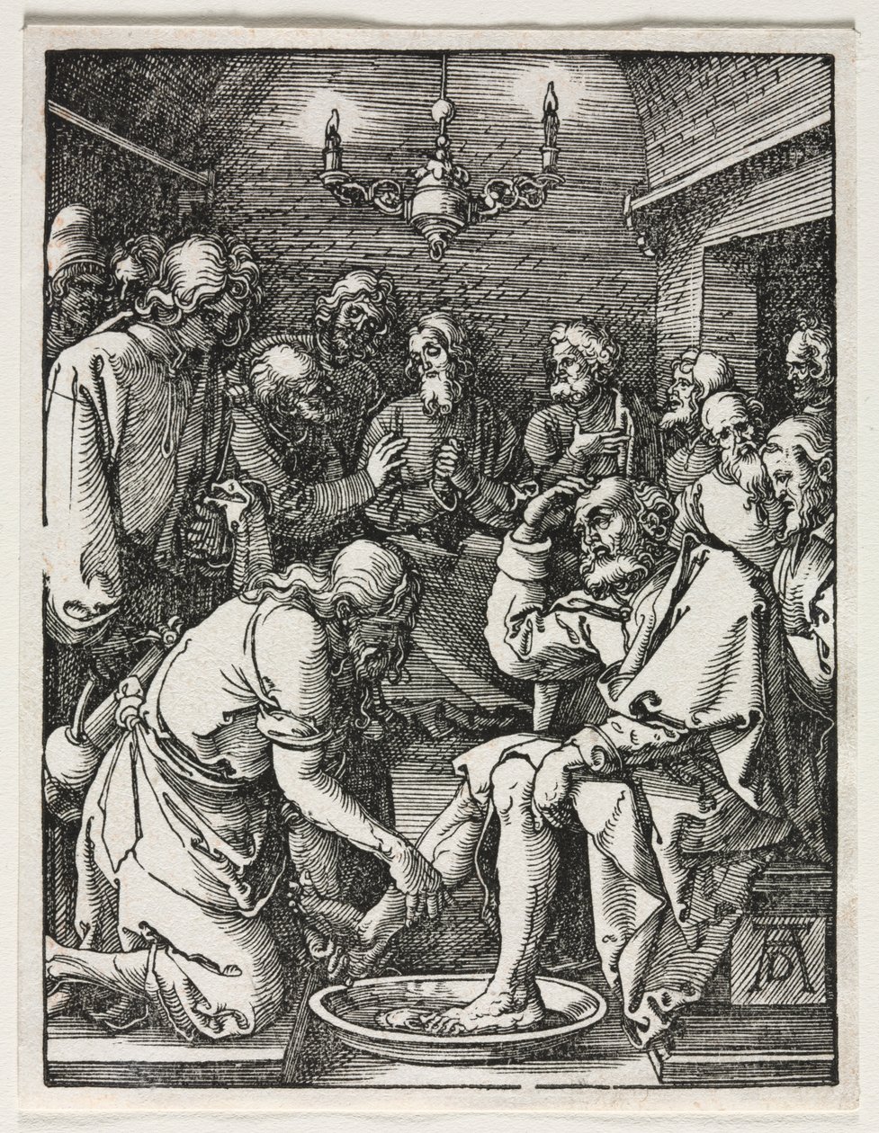 Die Kleine Passion: Christus wäscht St. Petrus die Füße von Albrecht Dürer