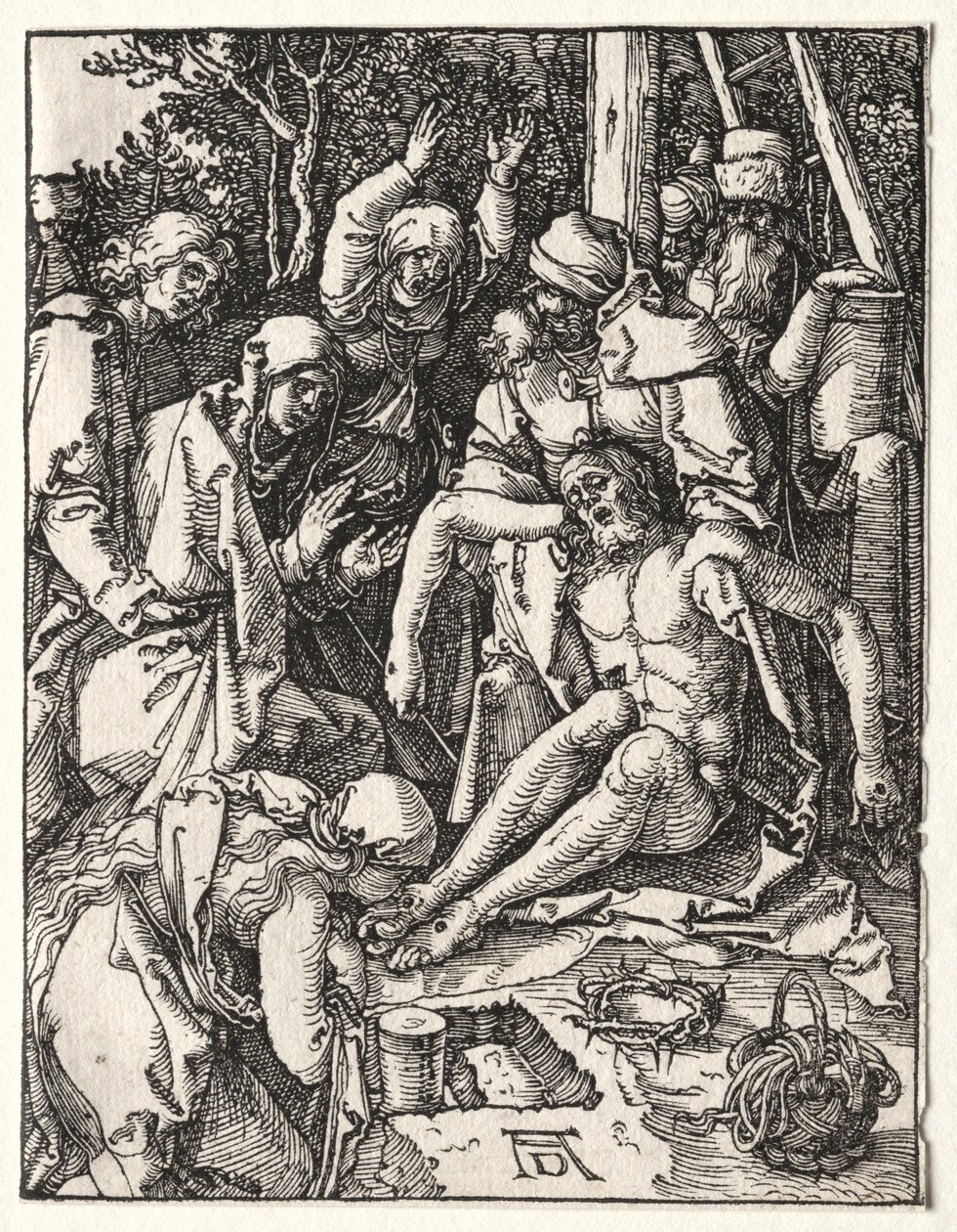 Die Kleine Passion: Beweinung, ca. 1509-1510 von Albrecht Dürer