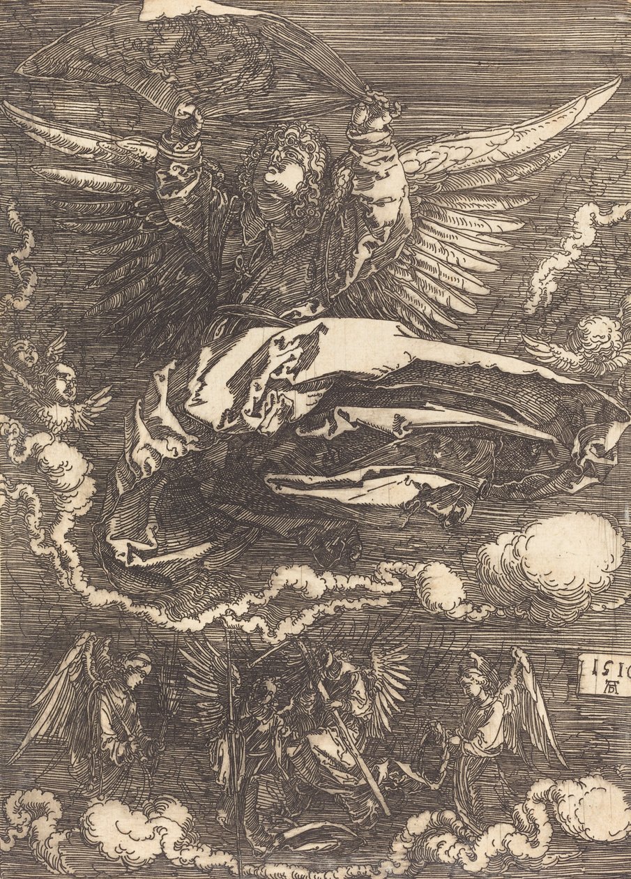 Das Schweißtuch, gehalten von einem Engel, 1516 von Albrecht Dürer