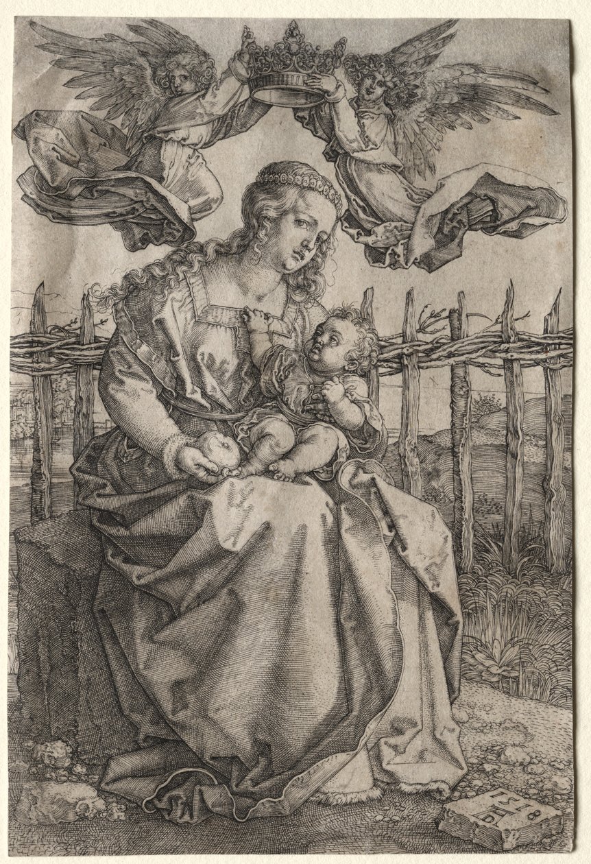 Die Jungfrau von zwei Engeln gekrönt, 1518 von Albrecht Dürer