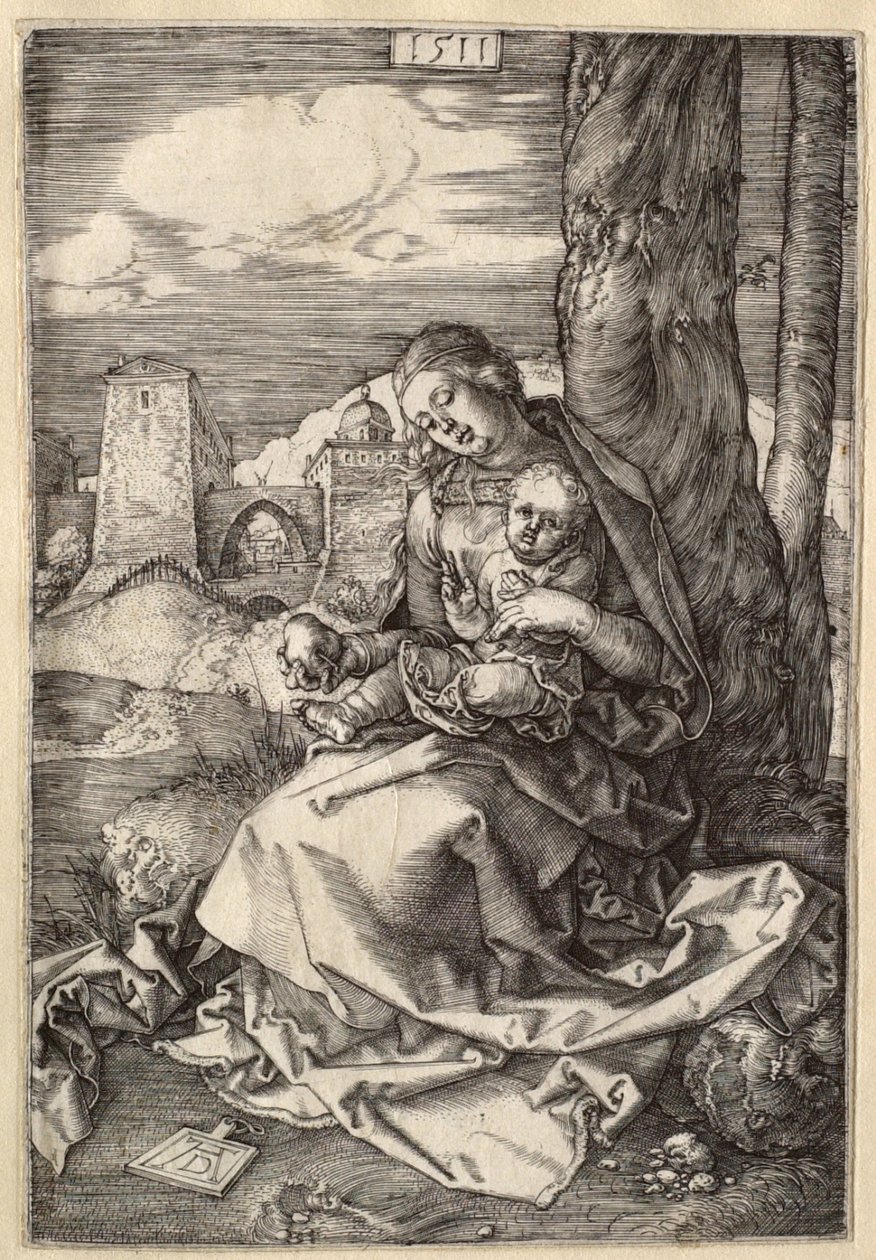 Die Jungfrau mit dem Kind und der Birne von Albrecht Dürer