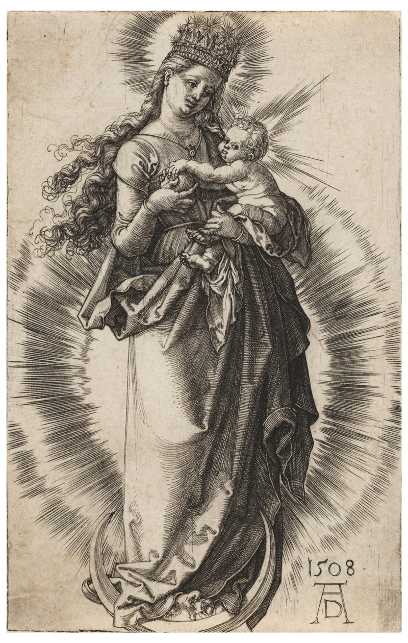 Die Jungfrau mit der Sternenkrone von Albrecht Dürer