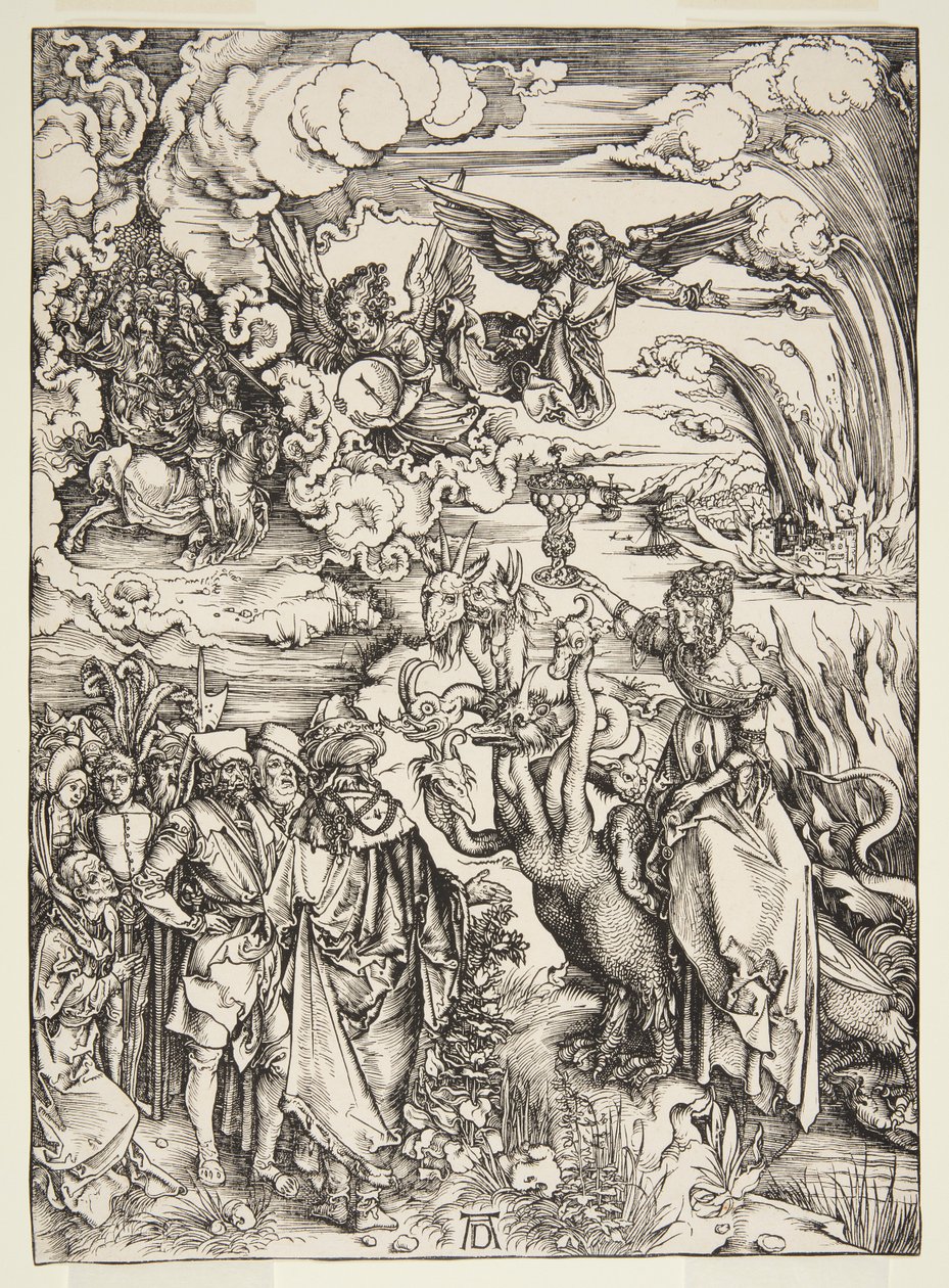 Die Hure Babylon, aus der Apokalypse von Albrecht Dürer
