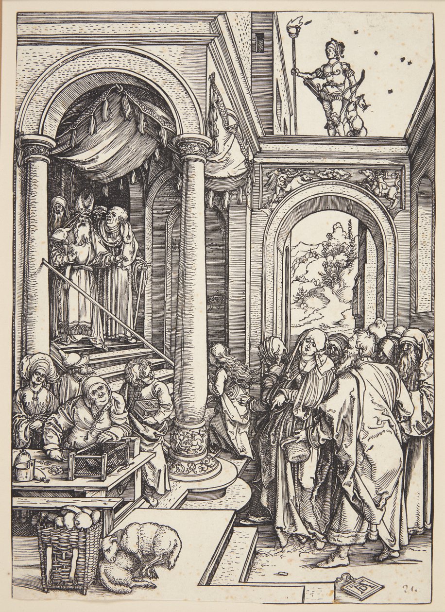 Die Darstellung der Jungfrau im Tempel von Albrecht Dürer