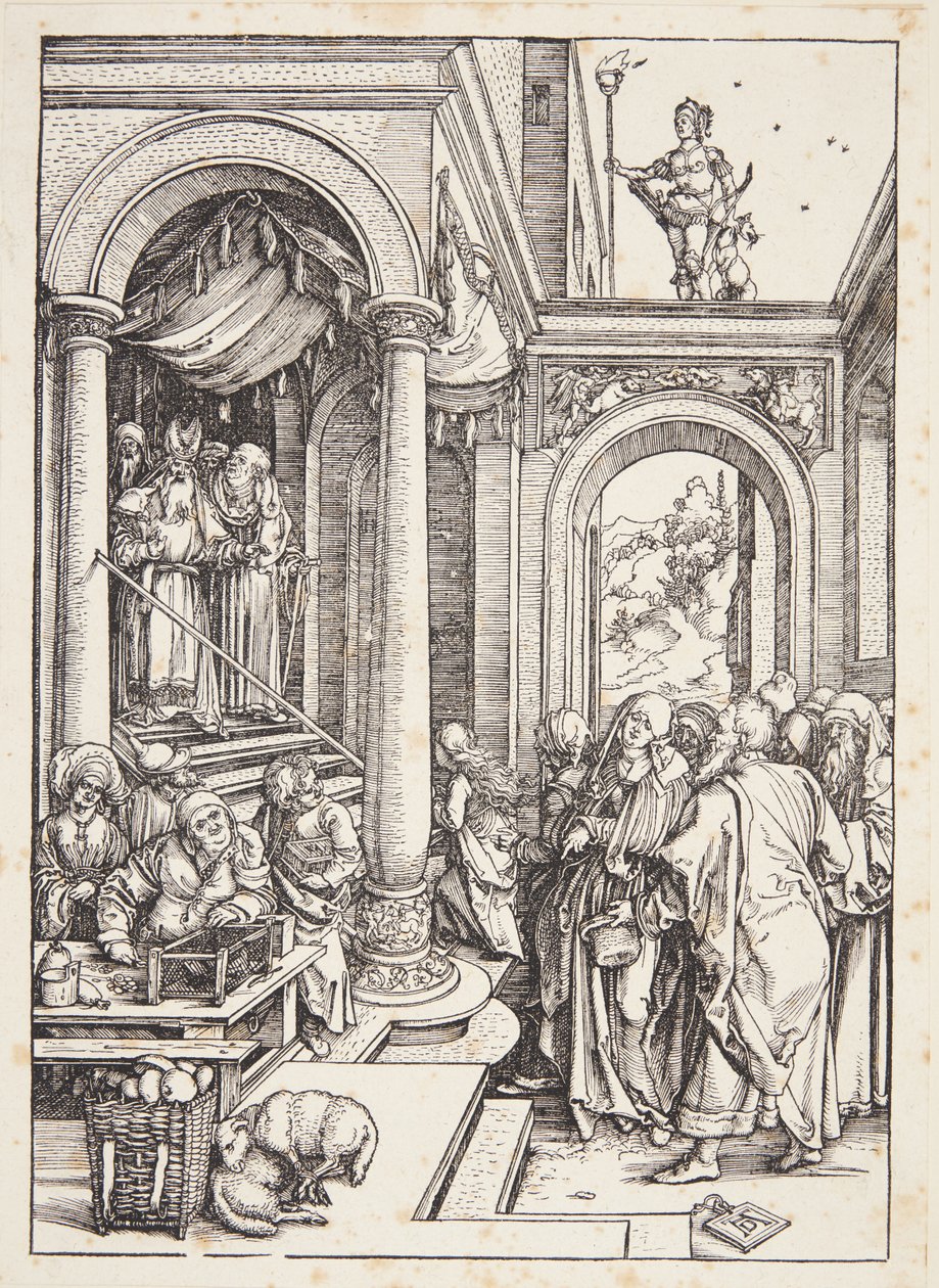Die Darstellung der Jungfrau im Tempel von Albrecht Dürer