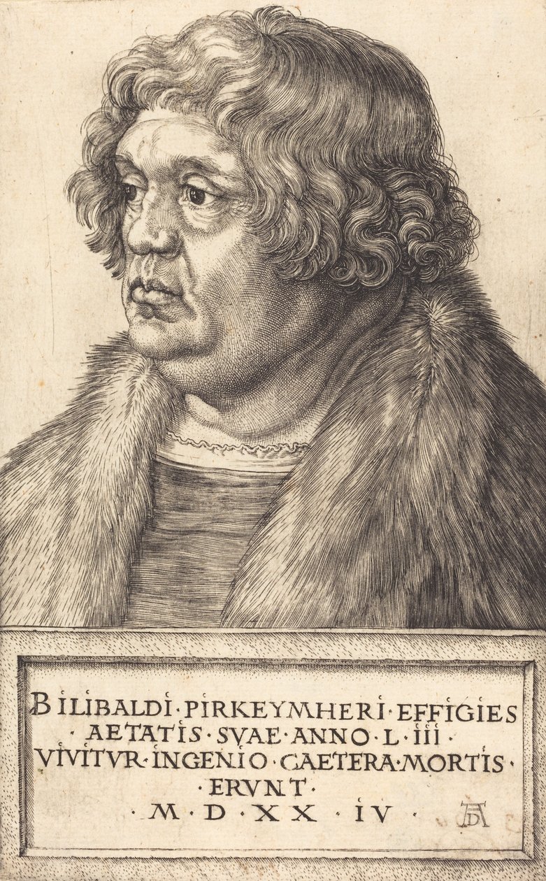 Willibald Pirckheimer, 1524 von Albrecht Dürer