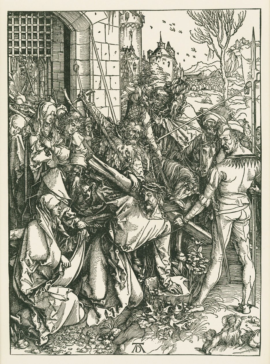 Christus trägt das Kreuz, um 1498-99 von Albrecht Dürer or Duerer