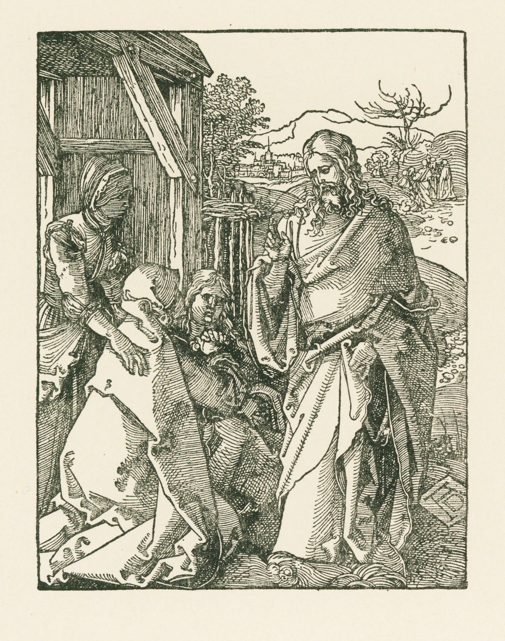 Christus nimmt Abschied von seiner Mutter, um 1508-09 von Albrecht Dürer or Duerer