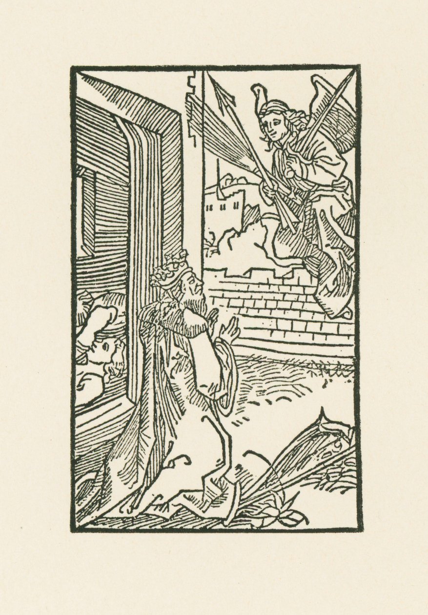 David betet. Illustration zu Diurnale s m chorum ecclesie Basilien. Gedruckt von Johann Bergmann, Basel von Albrecht Dürer or Duerer