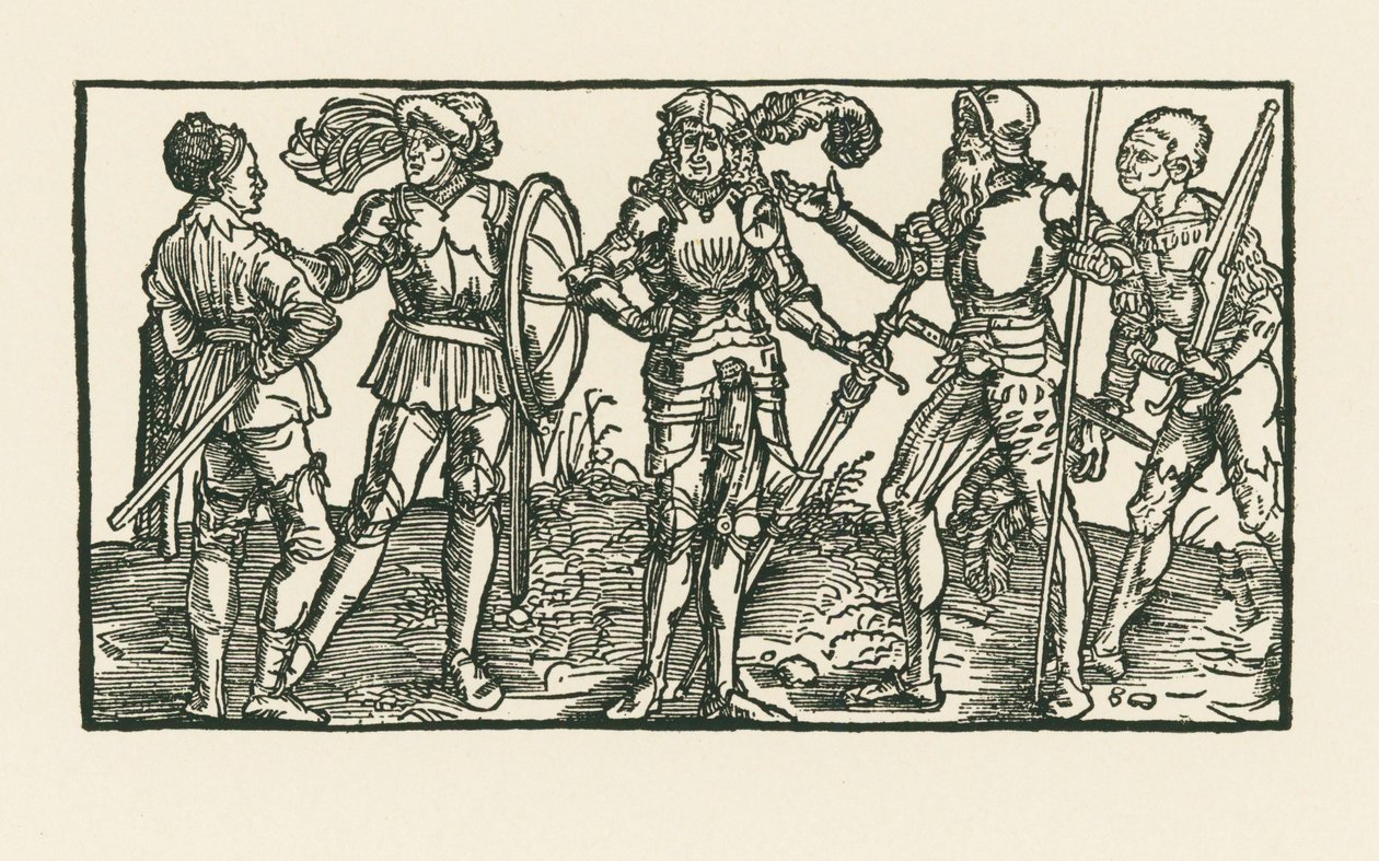 Ritter und Soldaten von Albrecht Dürer or Duerer