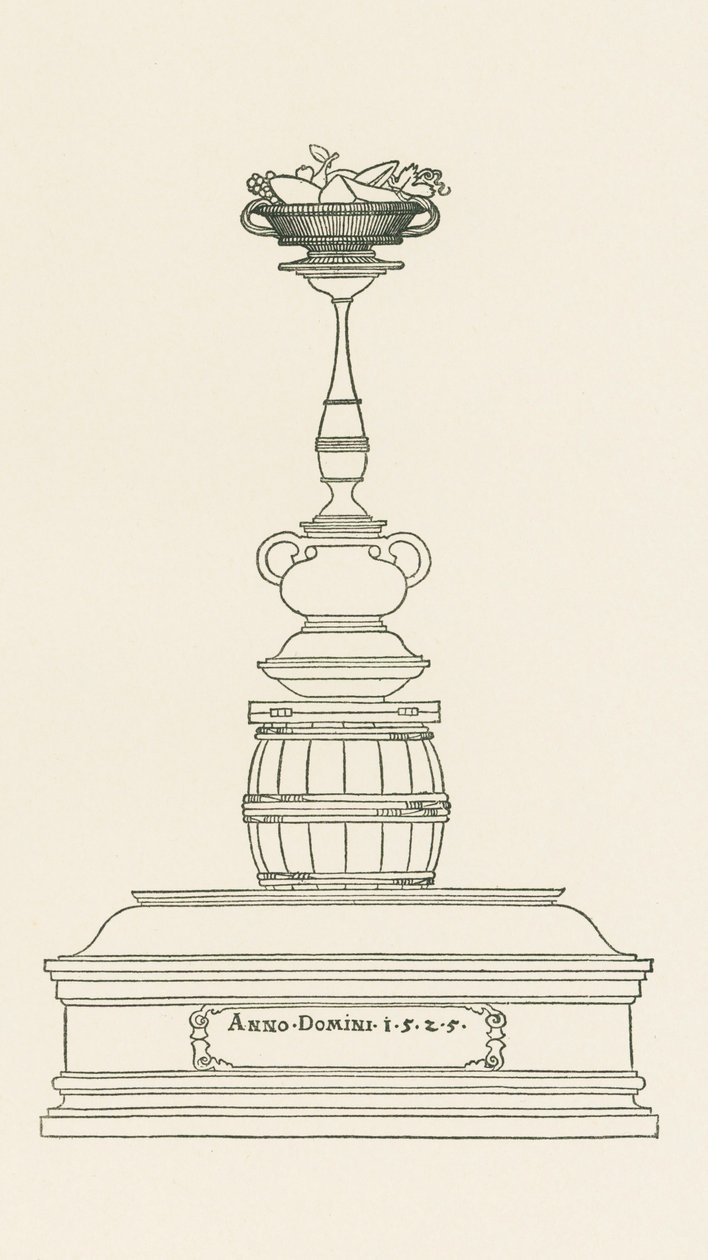 Monumentale Säule für einen Trunkenbold von Albrecht Dürer or Duerer