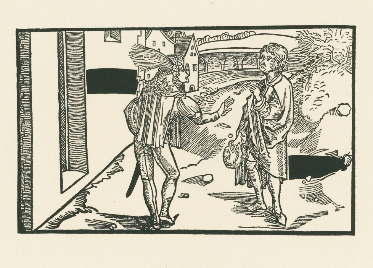 Phaedria und Parmeno, um 1492-93 von Albrecht Dürer or Duerer