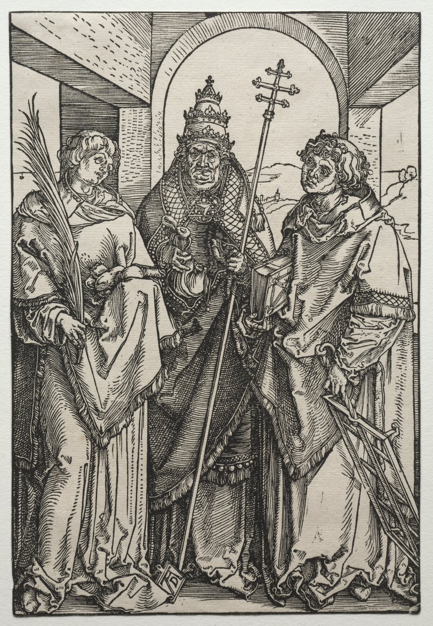 Heilige Stephanus, Sixtus und Laurentius, ca. 1504-05 von Albrecht Dürer or Duerer